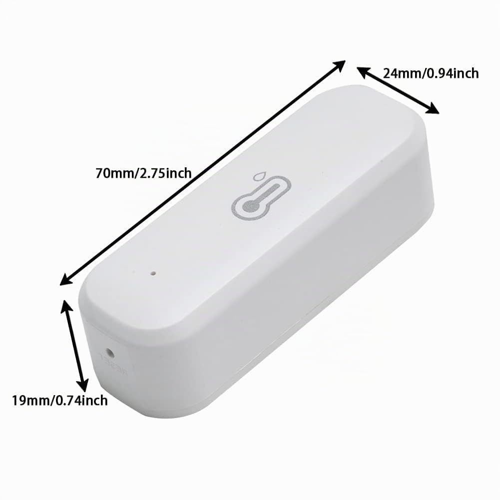 6 Stücke Wlan Thermometer Hygrometer für Innen, Tuya Smart Raumthermometer, kabelloser Temperatur-Feuchtigkeitssensor mit Remote-App-Benachrichtigungsalarm für Zuhause, Gewächshaus