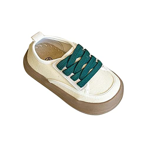 Little Kid Big Kid Boy and Girl Slip On Sneakers Sneakers Shoes Canvas Sneaker Toddler Shoes Boys Ballet Shoes (Beige, 6.5 Infant)
