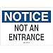 Brady 95289, Admittance Sign, (Pack of 10 pcs)