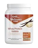 Life Extension Wellness Code® Whey Protein Isolate (Vanilla), Protein and branched-Chain Amino acids for Muscle Growth & Immune Health, no Sugar Added, Gluten Free, Non-GMO, 403 Grams (20 Servings)
