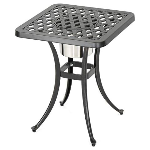 Christopher Knight Home Outdoor Cast Aluminum Chat Table Cover