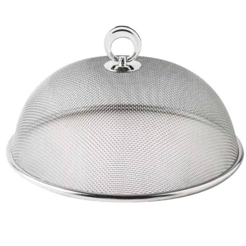SDMAX Stainless Steel Mesh Guard Food Cover, Durable Construction, Stylish Design, Easy To Use And Clean, Portable And Lightweight, Versatile And Multi-Purpose Use, 24cm