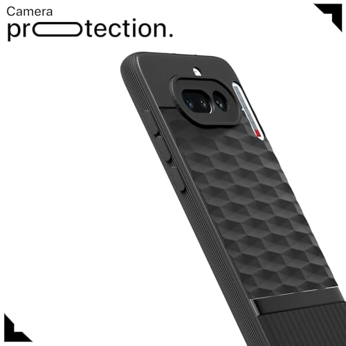 Image of Outlouders Back Cover for Nothing Phone 4a 5G | Full Camera Protection | TPU Soft Flexible Shockproof Bumper Case (Black)