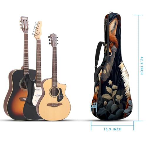 Housse pour guitare acoustique avec grand compartiment accessoires - 5