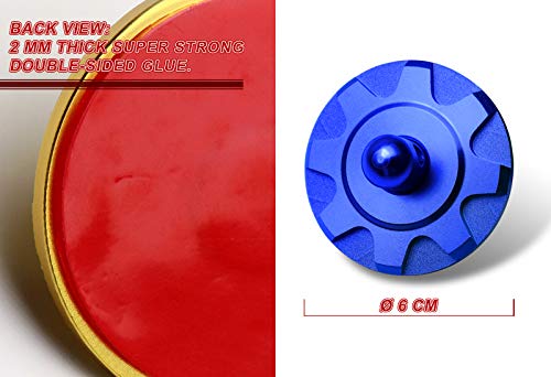 EPARTS Universal Blue CNC Aluminum Alloy Auto Car Sporty Hood Pin Lock Decorate Appearance Hood Pin Kit