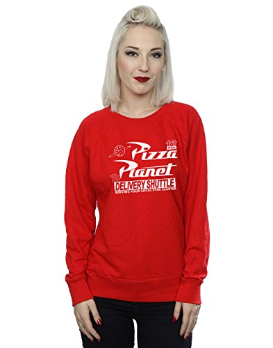 Disney Women's Toy Story Pizza Planet Logo Sweatshirt Large Red