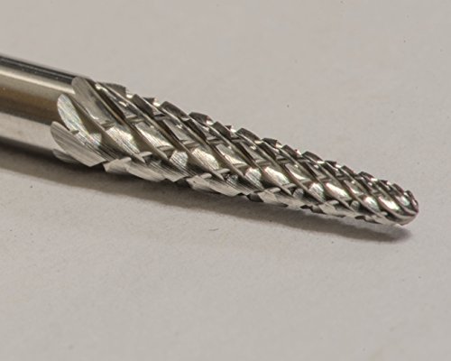 Fresa de carburo sólido SL-42 doble corte 1/8" x 1/2" miniatura 4