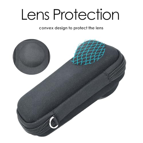 Image of Hard Case for Insta360 X4 Air /X5, X4, Small Bag, Hard Shell, Good Protection, Anti-scrathes, Supports camera with Lens Guard, With Lanyard and Carabiner Clip