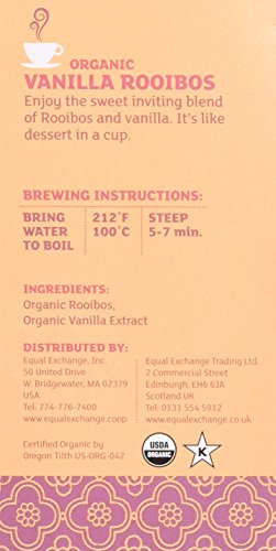 Equal Exchange Organic Vanilla Rooibos Tea, 20-Count (Pack Of 3) #TOP1