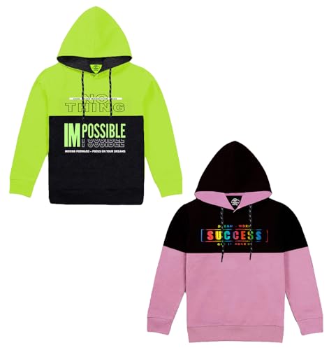 Image of MIST N FOGG Boys & Girls Regular Fit Full Sleeve Hooded Sweatshirt Combo