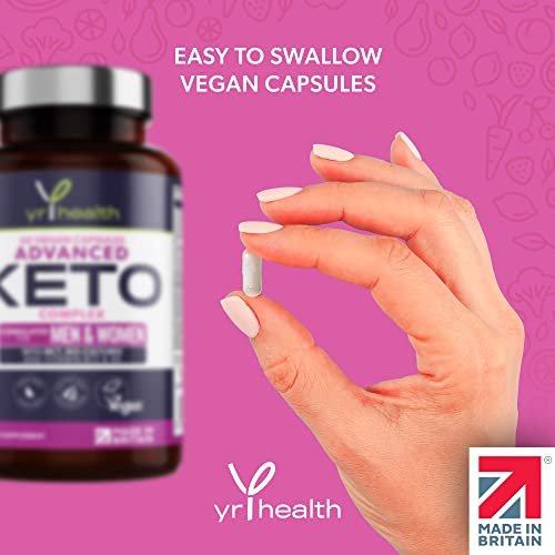Keto Pills Max Strength Advanced Complex for Men & Women - MCT Oil, Green Tea, Bio-Cultures, Vitamins & Minerals, Carbohydrates & Fatty Acids Metabolism - 60 Vegan Capsules - Made in the UK - Image 4