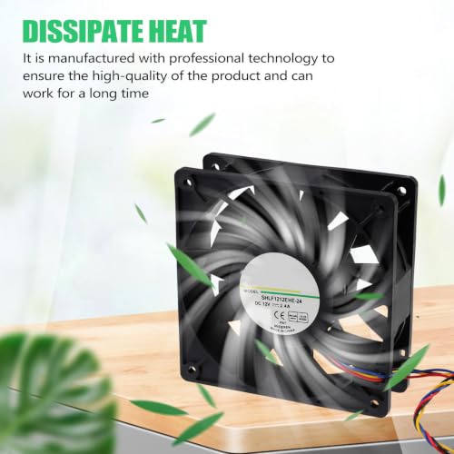 Ventilador de refrigeración de computadora 12V para eliminar el calor interno del chasis con plástico PBT 5
