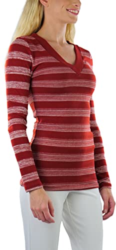 Image of ToBeInStyle Women's Classic Long Sleeve V-Neck Pullover Sweater