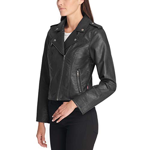 Image of Levi's Women's Classic Faux Leather Moto Jacket Coat