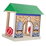 De gare ferroviaire - présente une taille compacte et une conception , ce qui est parfait pour les enfants à jouer, modèle de gare de bricolage
