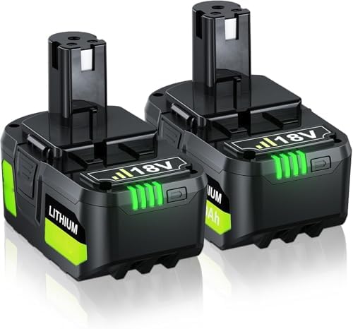 2 Batterie Litio Ryobi 18V 5000mAh - Ricambio Compatibile Con P102, P103, BPL-1815 E Altri Modelli, Con Indicatore LED - Foto 5