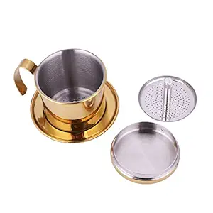 Vietnamese Coffee Drip Filter Coffee Maker Filter Set Stainless Steel Cup Single Serve Reusable Delicate