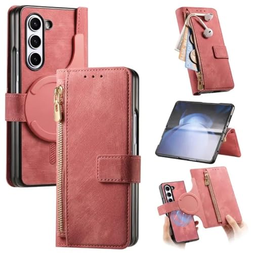 Étui 2 en 1 pour Samsung Z Fold 4 rose, la coque idéale pour vos sorties et voyages