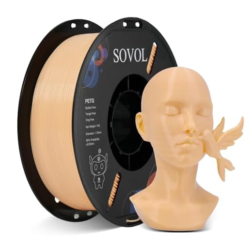 Sovol 3D Printer PETG Filament 1.75mm 1KG (2.2lbs), High Precision, Strong Toughness, Wiring Tightness, Dimensional Accuracy +/- 0.03 mm, 3D Printing PETG Filaments, Skin