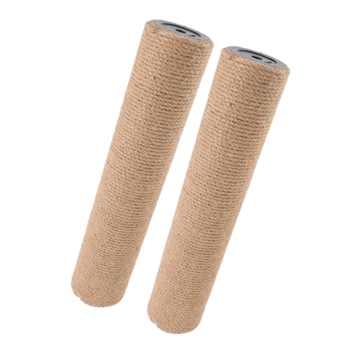Abaodam Cat Scratch Post Replacement 2pcs Sisal Scratch Pole DIY Cat Tree Accessory Sturdy