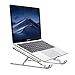 Produktbild licheers Laptop Stand, höhenverstellbarer Aluminium Laptopständer: tragbarer Notebook Halter Halterung Riser mit Magnet für alle 10"~15.6" Notebooks (Silber)