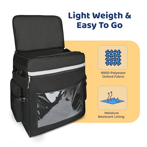 Image of XL E-Commerce, Catering, Courier, Grocery Delivery and Checkin Baggage (Black) - 146 liters (23 X 16 X 26 inch)