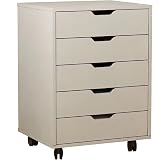 5 Drawer Mobile File Cabinet/Office Organizer File Cabinet/Home Office File Cabinets/Wooden File Cab