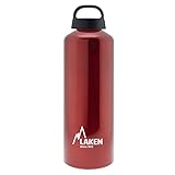 Laken Botella de Aluminio 1L Roja Classic (boca ancha)
