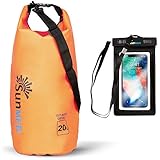 SUNMER Bolsa Seca Impermeable de 30 l con Funda Impermeable para teléfono – IPX8 Clasificación Clima, natación y Mucho más