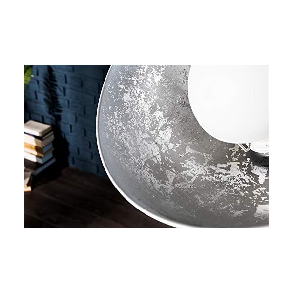 invicta INTERIOR Moderne Design Stehlampe STUDIO 145 cm weiß Blattsilber-Optik Stehleuchte Lampe – Bild 8