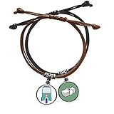 Package Quantity: 2 pulseras (una negra, una marrón)