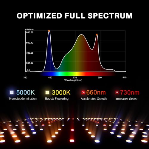 Spider Farmer SF2000Pro 200W LED Grow Light for Indoor Plants, Upgraded High Efficiency LEDs, Dimmable Full Spectrum High PPFD, Deep Penetration for Seed Starting/Vegetables/Bloom in 3x3 Grow Tent by Spider Farmer - Image 3