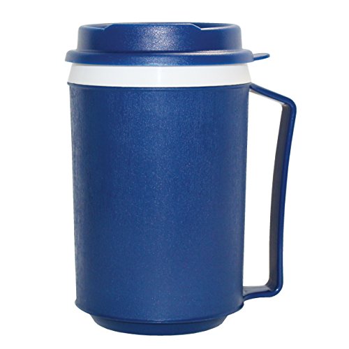 Rehabilitation Advantage Weighted Insulated Mug with Tumbler Lid (12oz), Blue