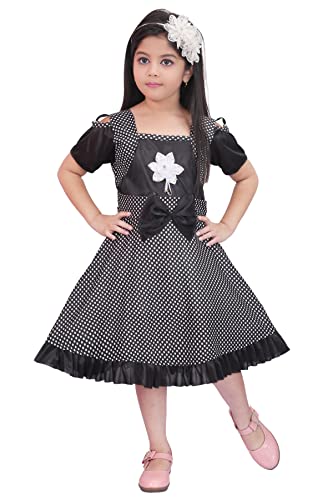 Image of KGN Girls Cotton Blend Dot-Dress- /Dress | KGN23 |