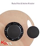 KM-Fit Balance Board rund | Therapie-Kreisel aus Holz | Gleichgewichtstrainer mit Handgriffen | Indoorboard, Wackelbrett für Koordinationstraining | Kraft- & Gleichgewichtstrainer