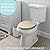 Bath Bliss Wooden Standard Fit 16.5" Round, with adjustable Non-Slip Hinges and Chipping Resistant Coating for Bathroom Toilet Seat Lid