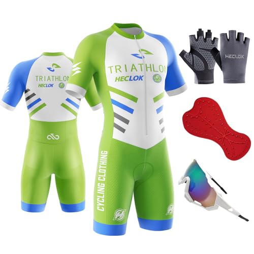 Combinaison de cyclisme homme route et tenue de triathlon manches courtes sport