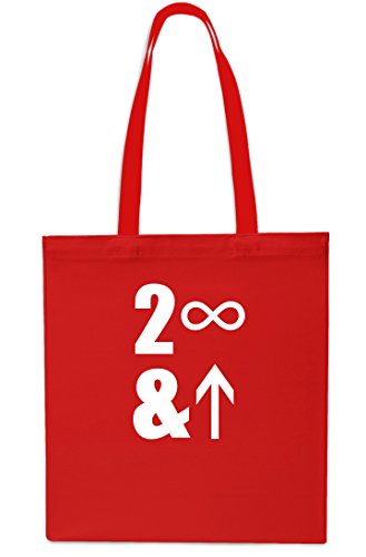 Image of Too Infinity and Beyond Tote Shopping Gym Beach Bag 42cm x38cm, 10 litrest-Small-Red