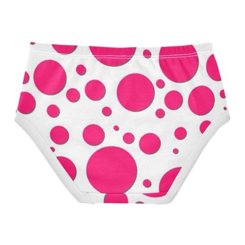 Girls' Underpants Kids Cotton Underwear Panties Briefs For Girl Age 2-8 Years Red Color Polka Dots2