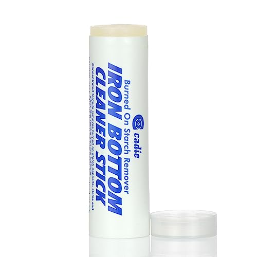 Steam Iron Bottom Cleaner Stick Removes Build-Up Starch Melted Fabric Glue from Hot Iron Eliminates Sticky Residue On Any Iron Soleplate on the Market - Easy to Use 1 Pack