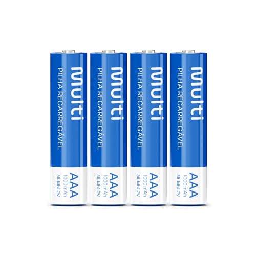 Pilhas Recarregáveis AAA 1000Mah com 4 Unidades Multi - CB050