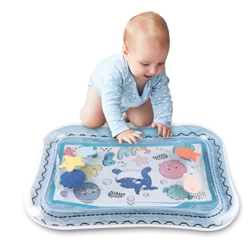 Image of The Peanutshell Sealife Water Play Mat | Inflatable Sensory Development Toy & Tummy Time Mat