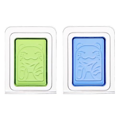 Ciieeo Ambientador Sólido para Baño y Zapatero 2 Piezas Bálsamo Perfumado Aroma Océano Azul y Lima Diseño Gato Compacto y Seguro para Hogar y Cocina