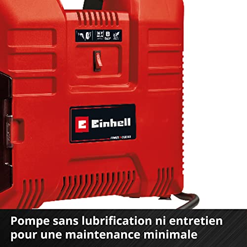 Einhell Compresseur à air portatif sans fil TE-AC 36/8 Li OF Set-Solo