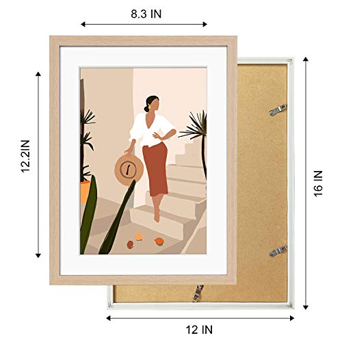 ArtbyHannah 6 Pack 12 x16 Framed Wall Art Minimalist Line Wall Art Decor Modern Abstract Woman\'s Body Shape Picture Frame Collage Set Aesthetic Art Posters Print Artwork for Home Bedroom Decoration - Thumbnail 6
