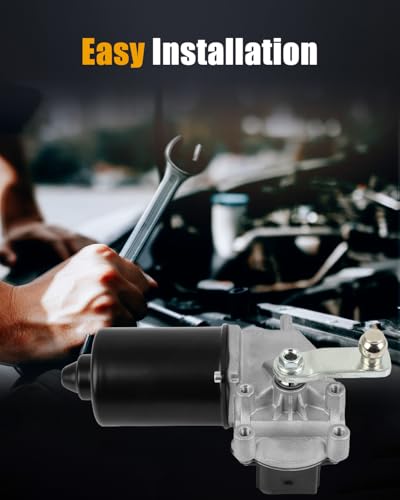 Image of ROADFAR Front Windshield Wiper Motor Replacement for Ford for Fiesta V (JH , JD ) 2001-2008,for Ford for Fiesta V Van 2003-2010 1740714,2S6T17B571AC Wiper Motor 5 Pins