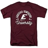Eastern Kentucky University Official Colonels Short Sleeve Mens Cotton T-Shirt,Maroon, X-Large
