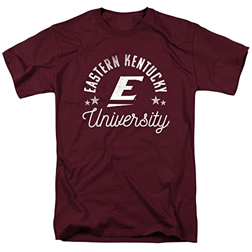 Eastern Kentucky University Official Colonels Unisex Adult T Shirt,Maroon, 3X-Large