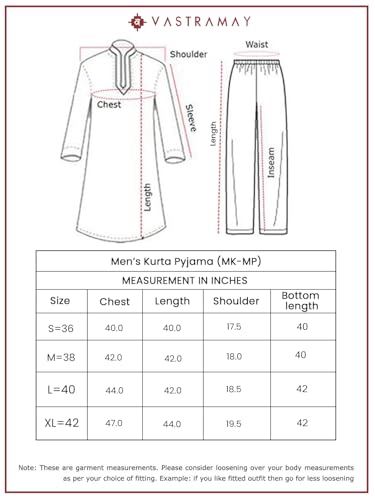 Kurta Pyjama imprimé Aïd vêtement homme noir taille 36 de VASTRAMAY - 7