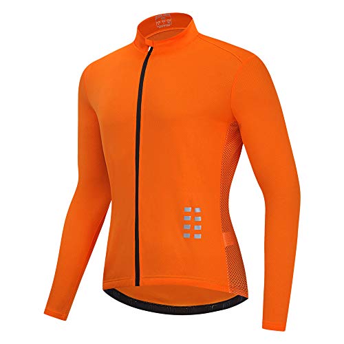 Jersey de ciclismo, Romacci Camisa masculina de manga longa para ciclismo MTB respirável para bicicl